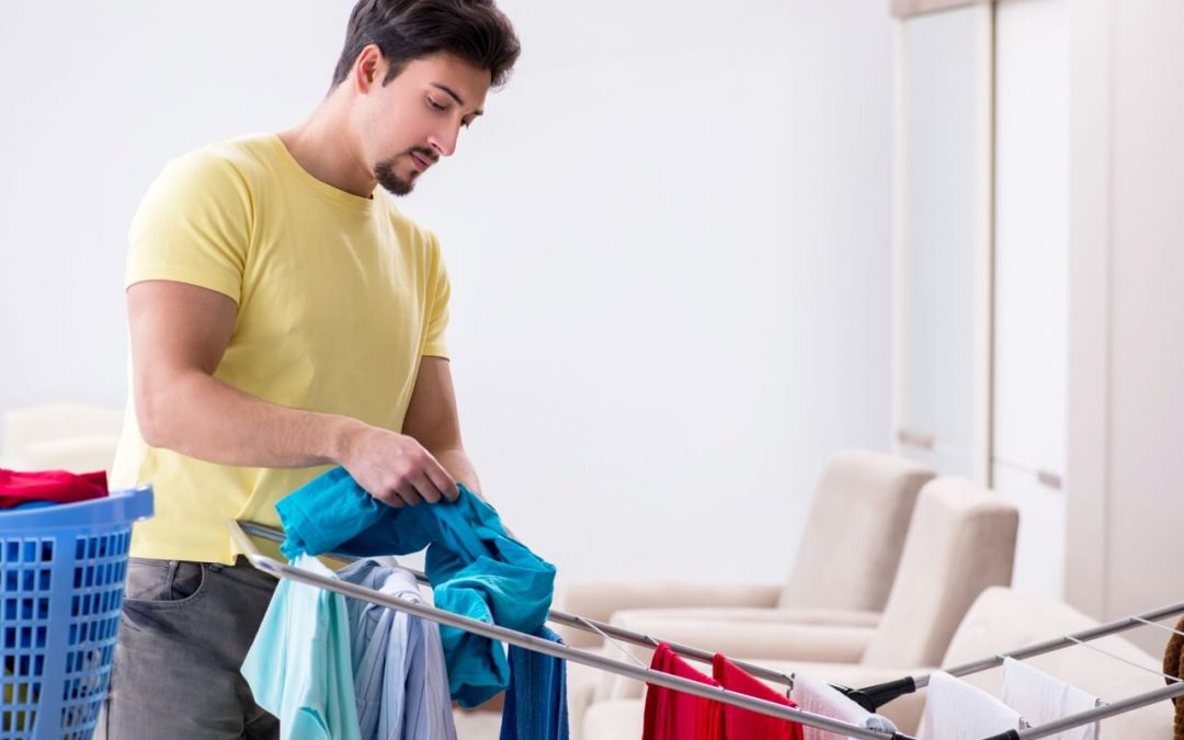 mold in the home can be caused by hanging clothes to dry indoors